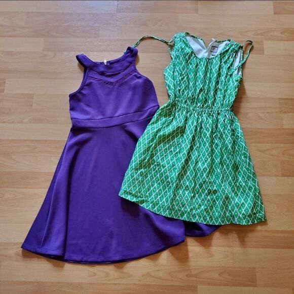 2 Girls Child Dresses, Miss B & Nicki Lew, 10 & 14 - Picture 1 of 7